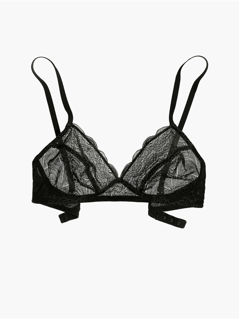 Madewell Camila Lace Bralette in Black Size Medium